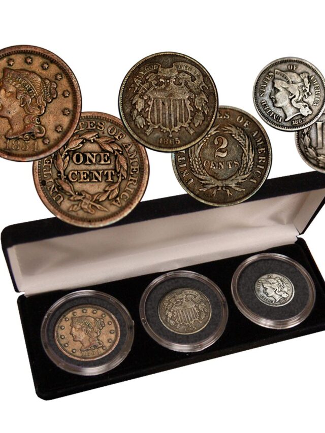 10 Types of Nickel Three Cent Coins in this Denomination