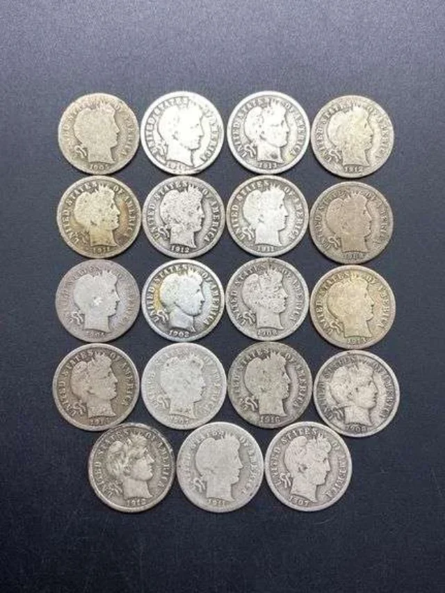 Unveiling the 10 High value Dollar Barber Dimes