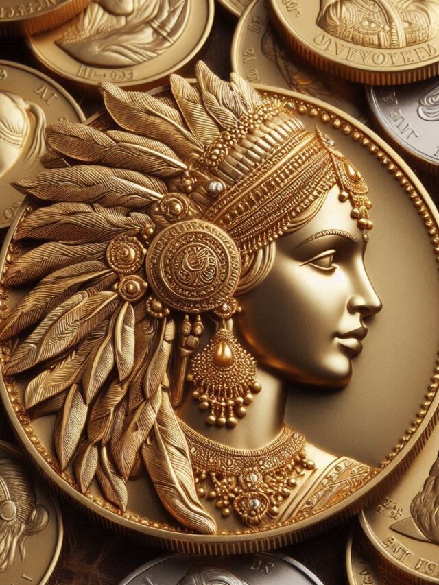 The 12 of the Large Head Indian Princess Gold Dollars (1)